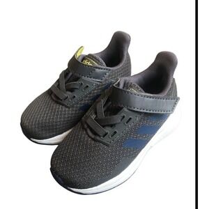 Adidas Duramo  Dark Grey Blue Stripes Toddler Sneaker -‎ Size 5 K